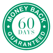 60-day money-back guarantee seal